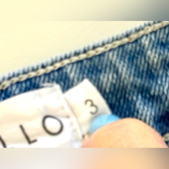 Cello High Rise Straight Leg Destroyed Ankle Length Jeans With Distressed Hem - Picture 10 of 11